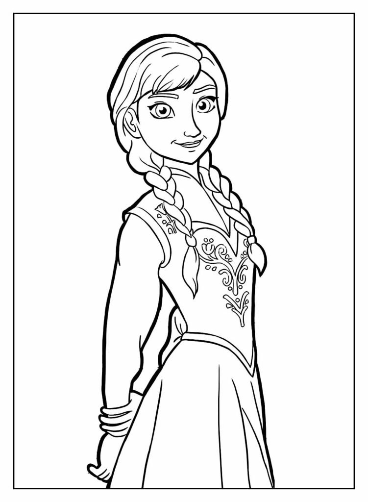 desenho da frozen para colorir 38