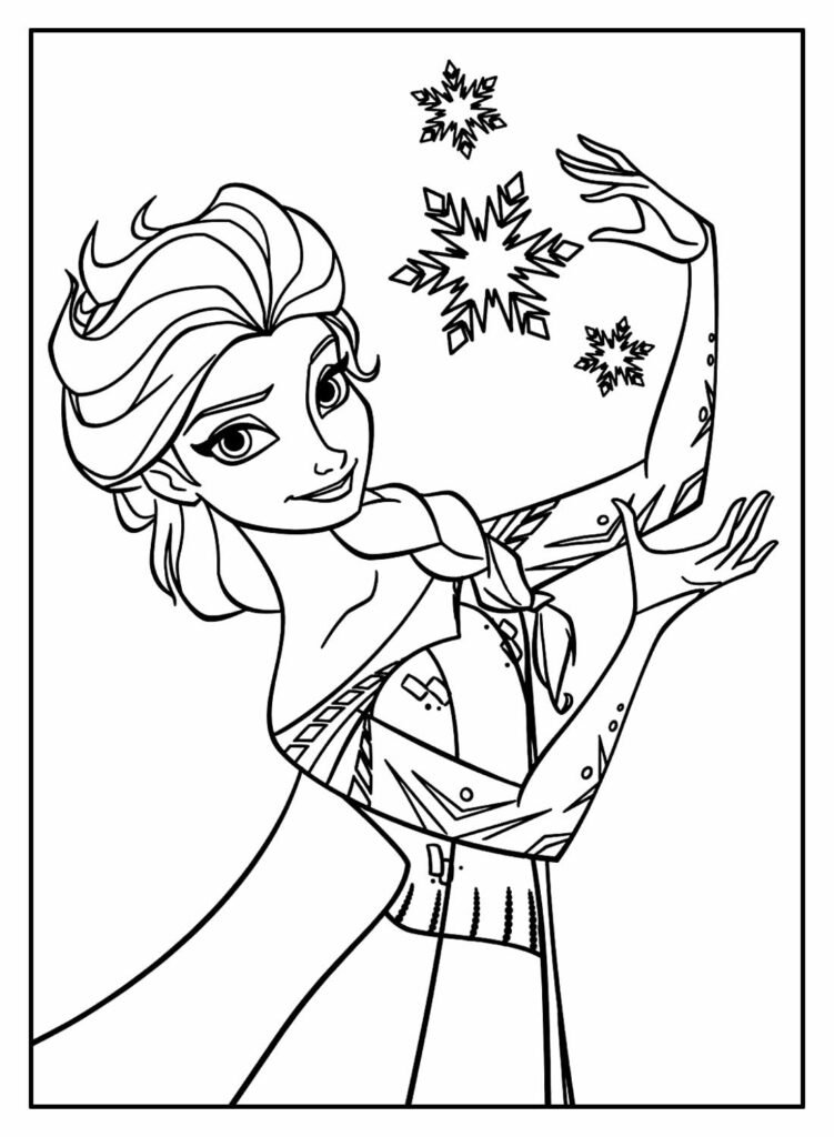 desenho da frozen para colorir 42