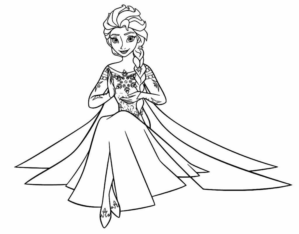 desenho da frozen para colorir 43