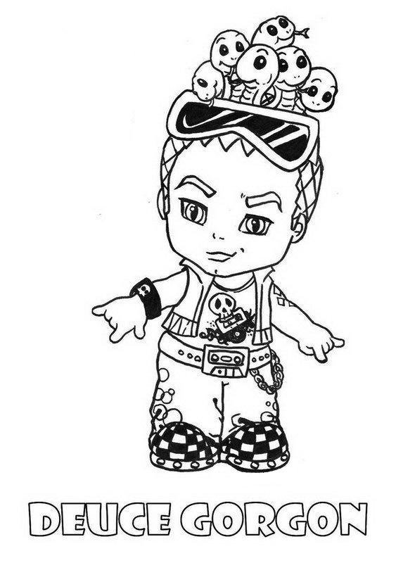 desenho da monster high para desenhar deuce gorgon
