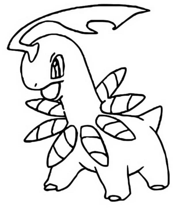 desenho de bayleef pokemon para colorir