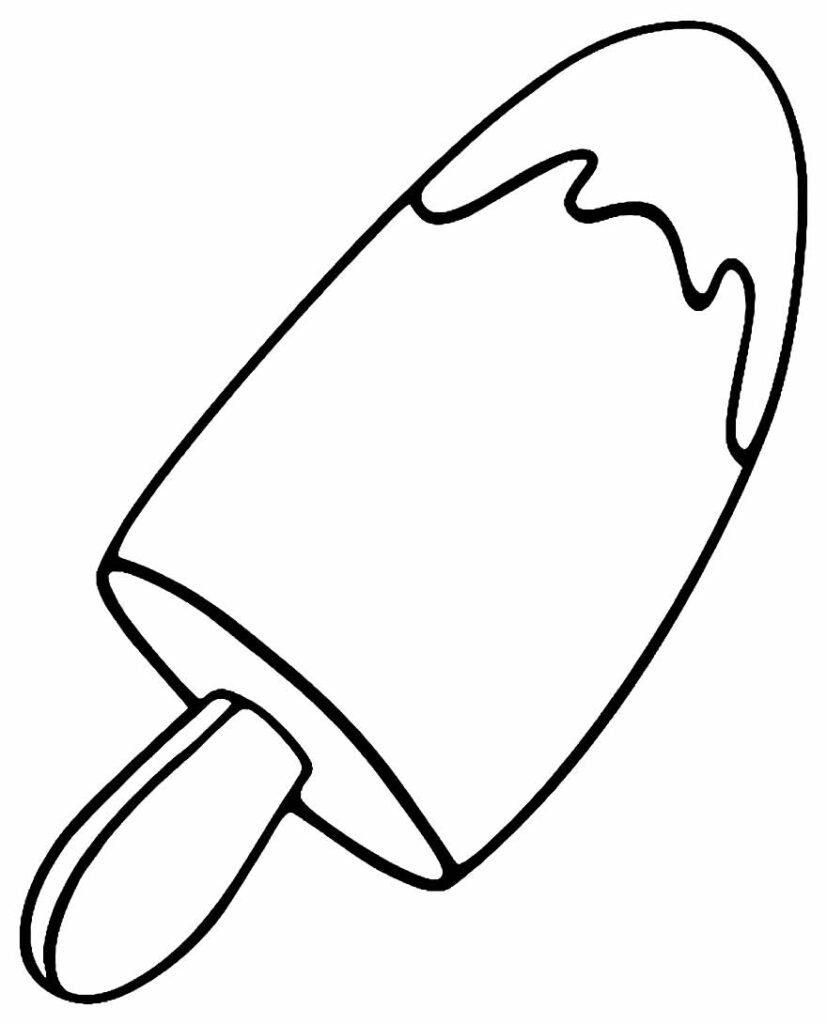 desenho de picole e sorvete para pintar 3