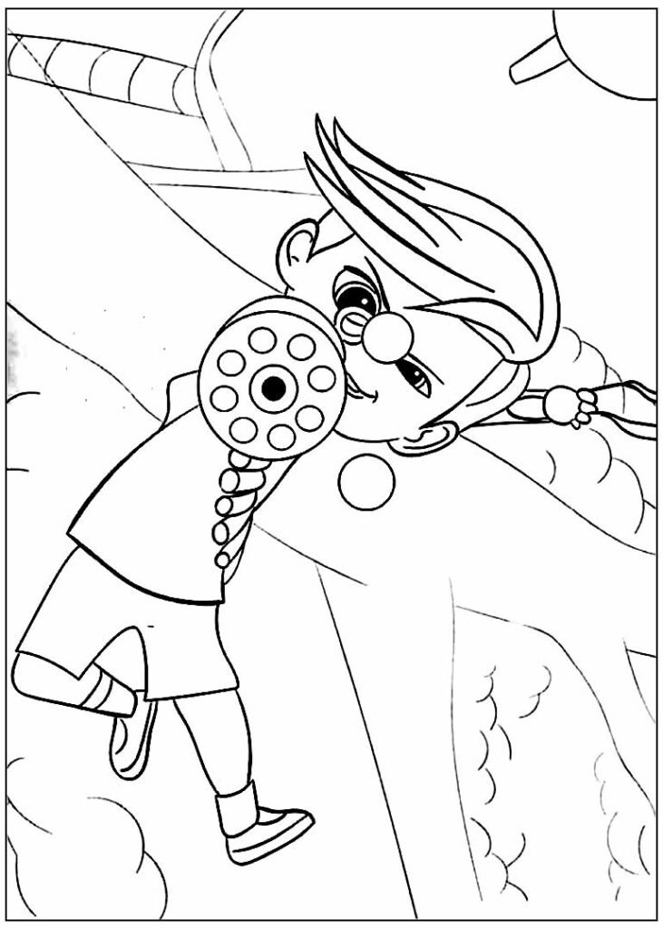 desenho de poderoso chefinho para pintar e colorir 14
