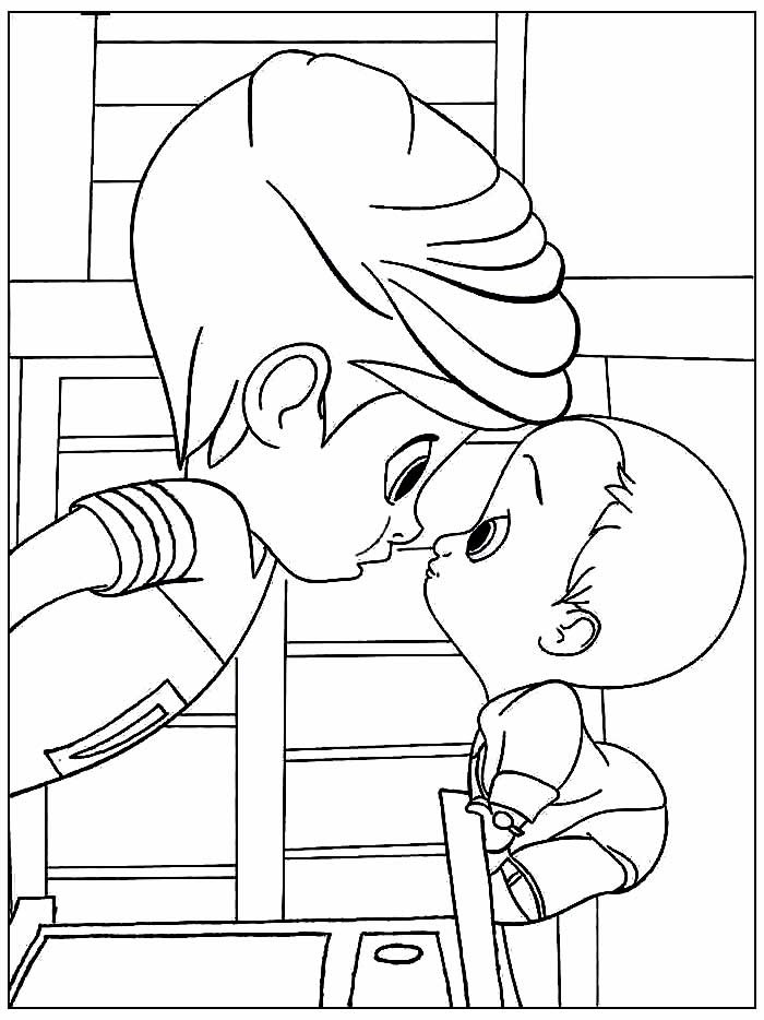 desenho de poderoso chefinho para pintar e colorir 18