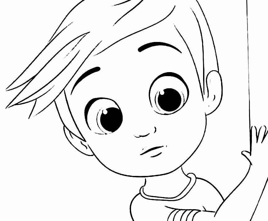 desenho de poderoso chefinho para pintar e colorir 19
