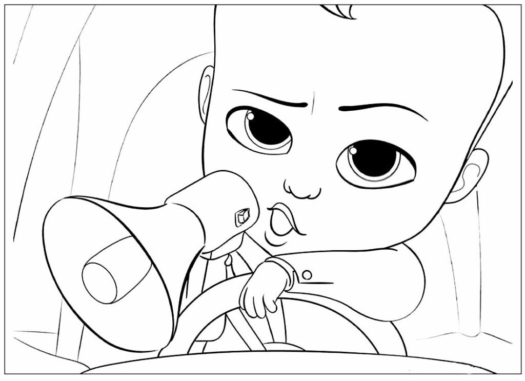 desenho de poderoso chefinho para pintar e colorir 6