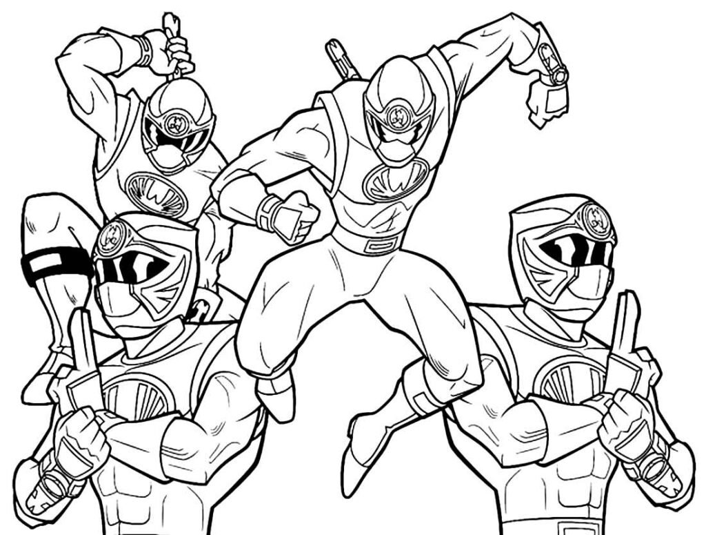 desenho de power ranger 15