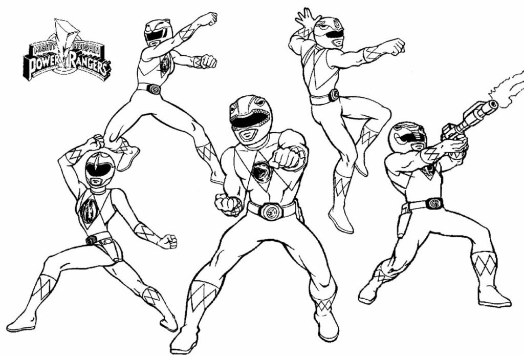 desenho de power ranger 7