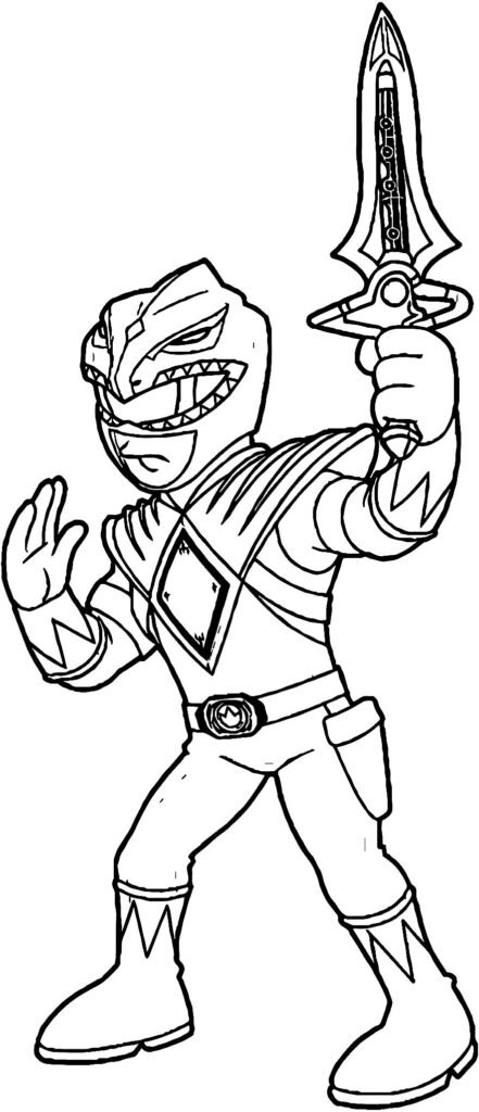 desenho de power ranger 9