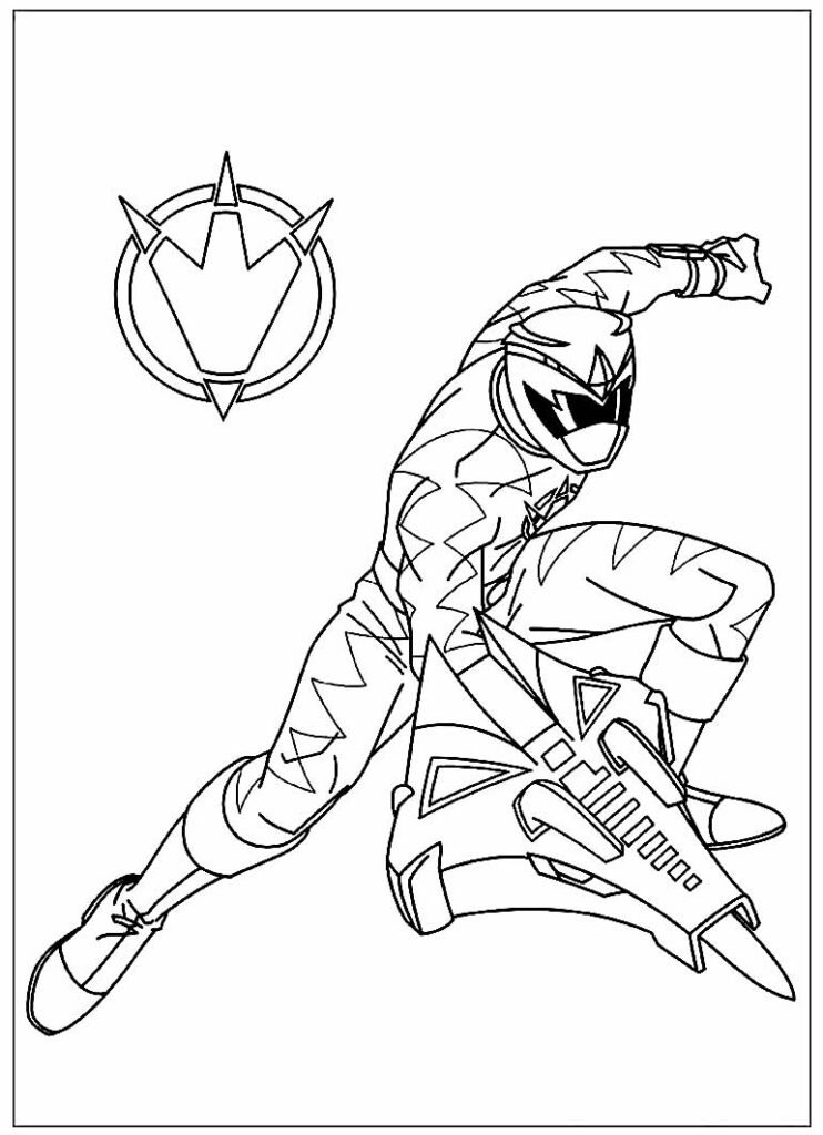 desenho de power rangers para pintar e colorir em casa 26