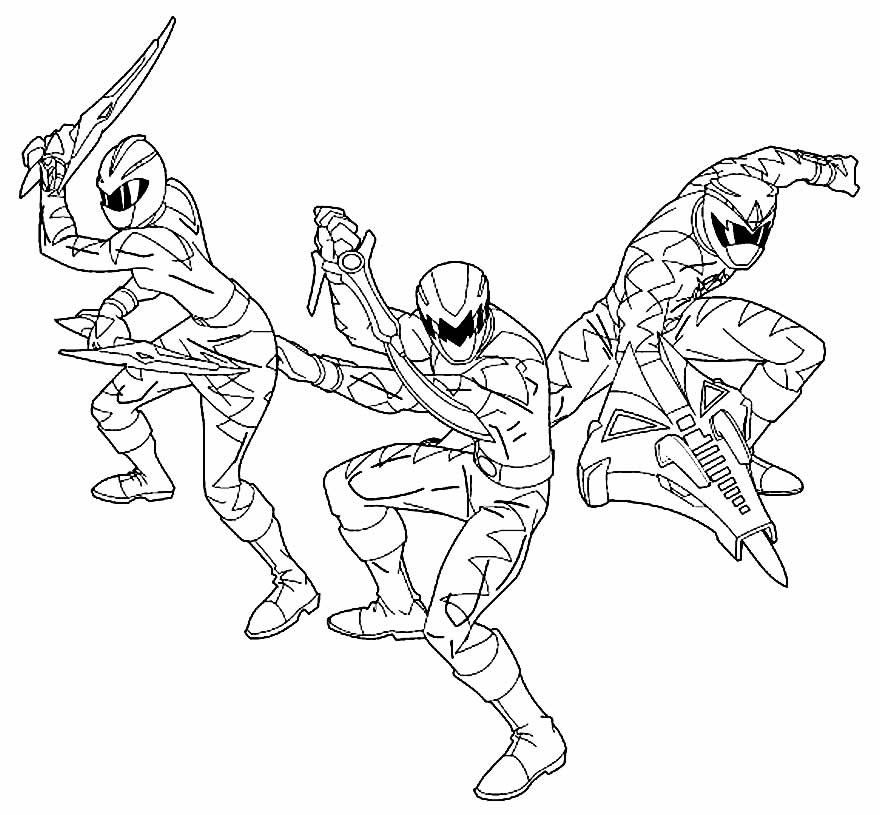 desenho de power rangers para pintar e colorir em casa 28