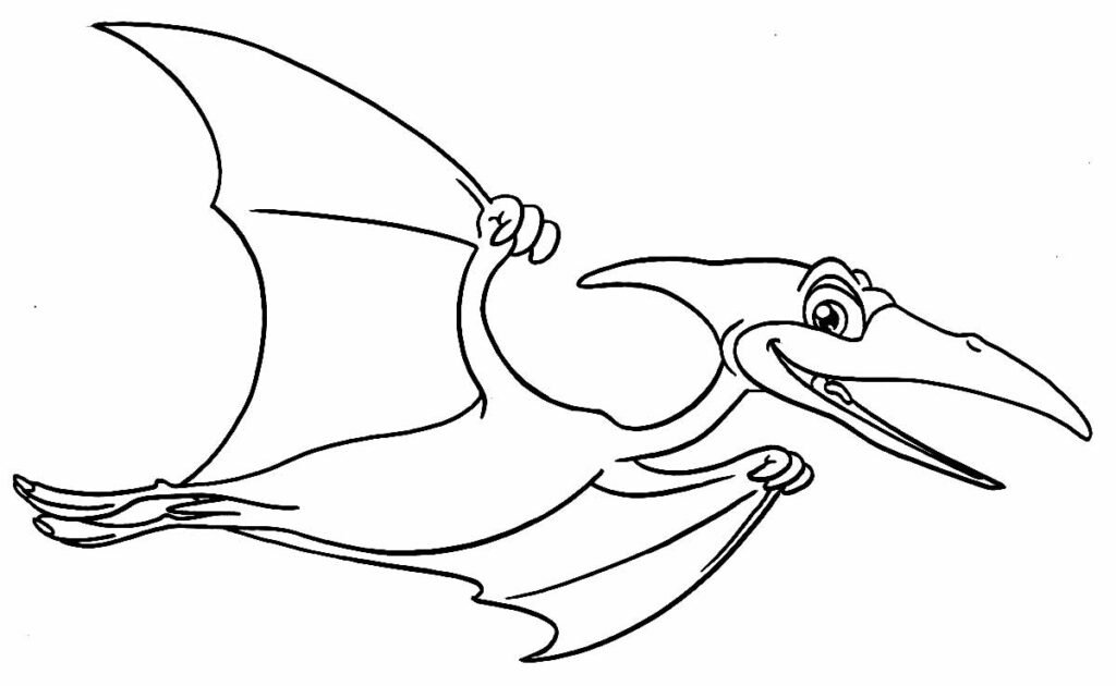 desenho de pterodactilo para colorir 10