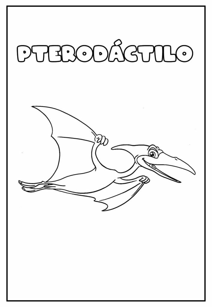 desenho de pterodactilo para colorir 12