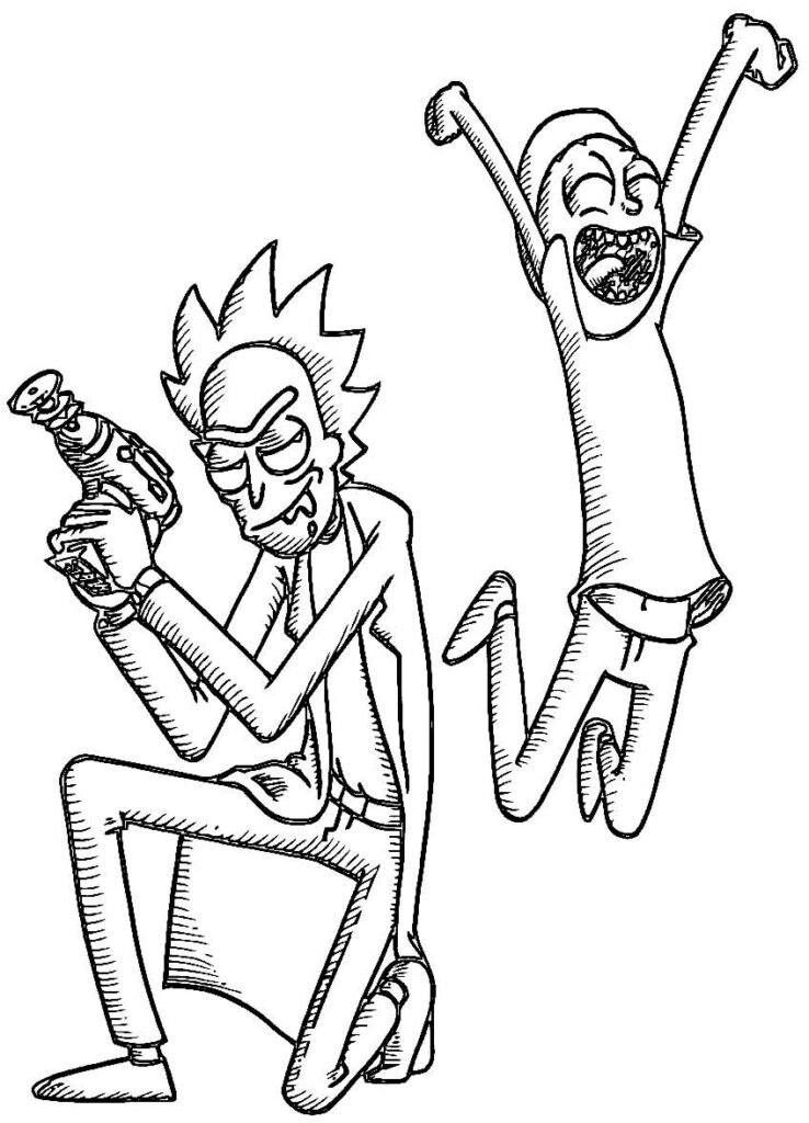 desenho de rick e morty 11