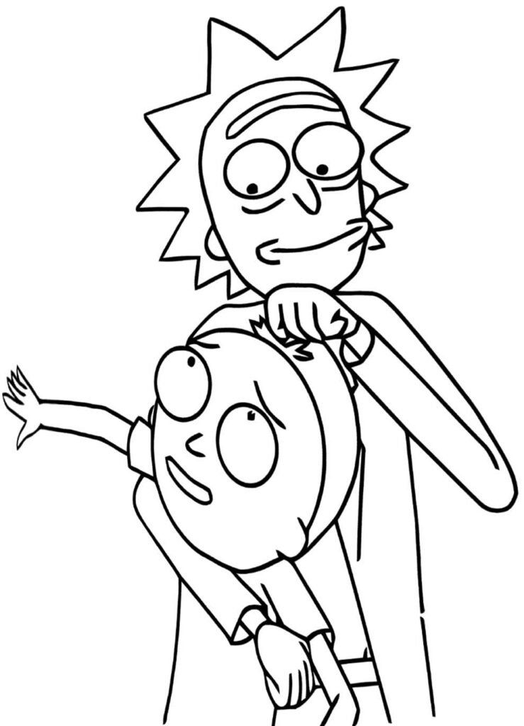 desenho de rick e morty 12