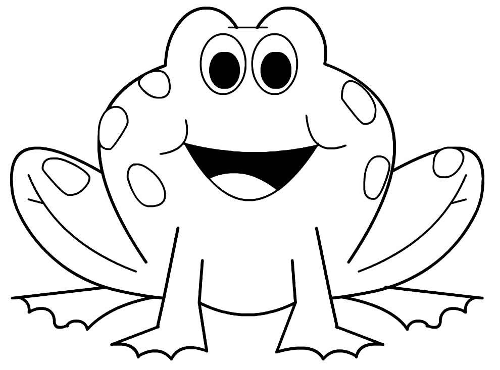 desenho de sapo para colorir 3