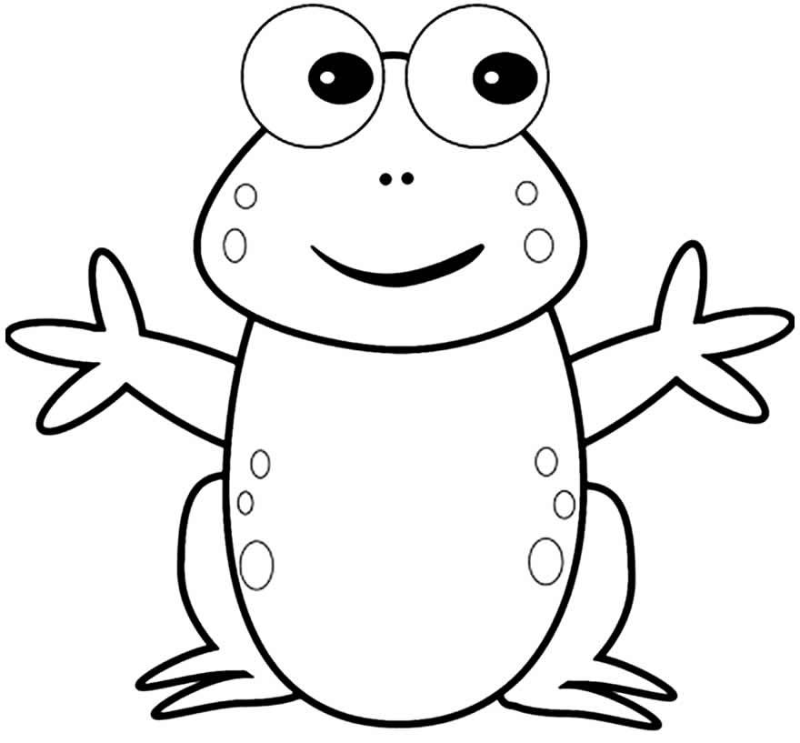 desenho de sapo para colorir 6