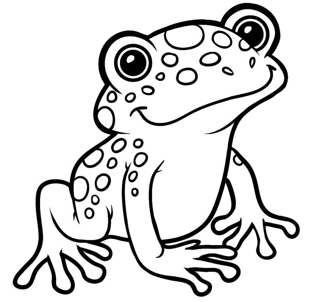 desenho de sapo para colorir 7