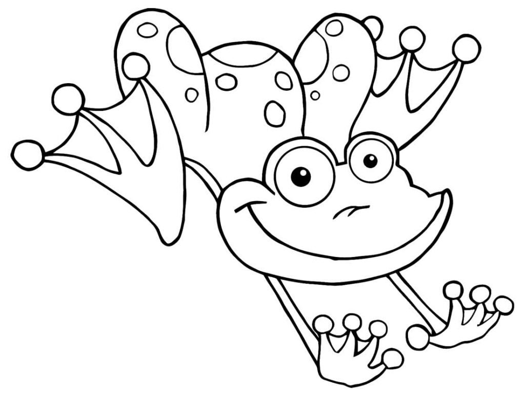 desenho de sapo para colorir 9