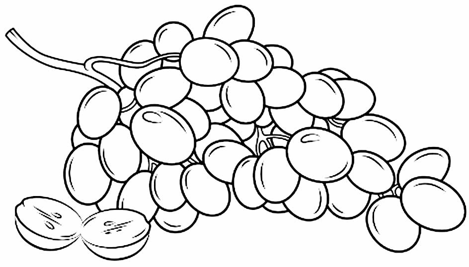 desenho de uva para colorir 6