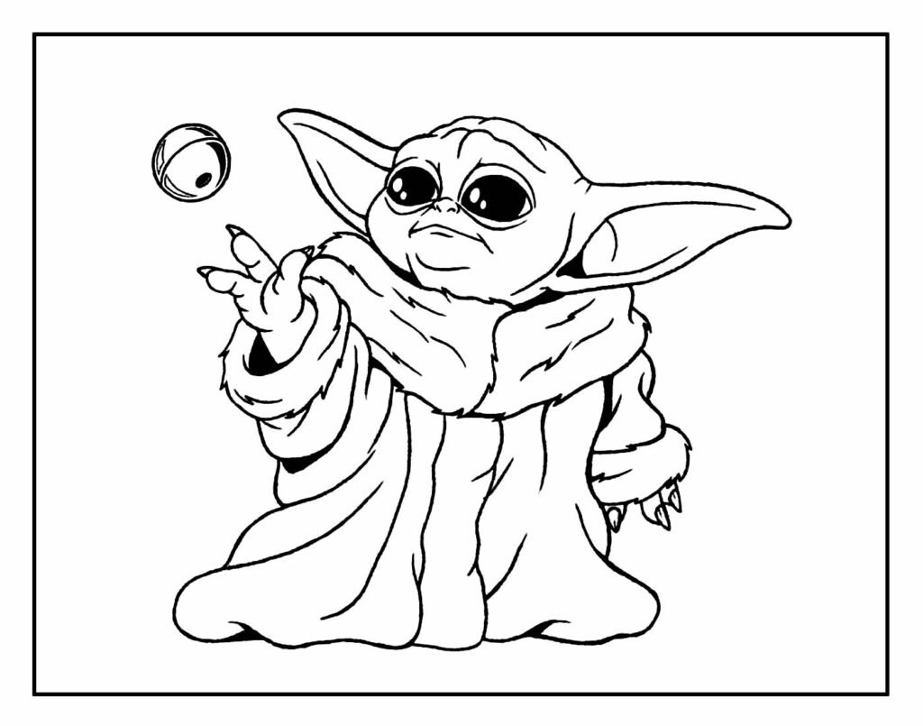 desenho de yoda para pintar 10