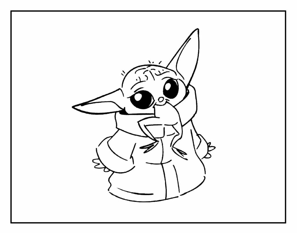 desenho de yoda para pintar 8