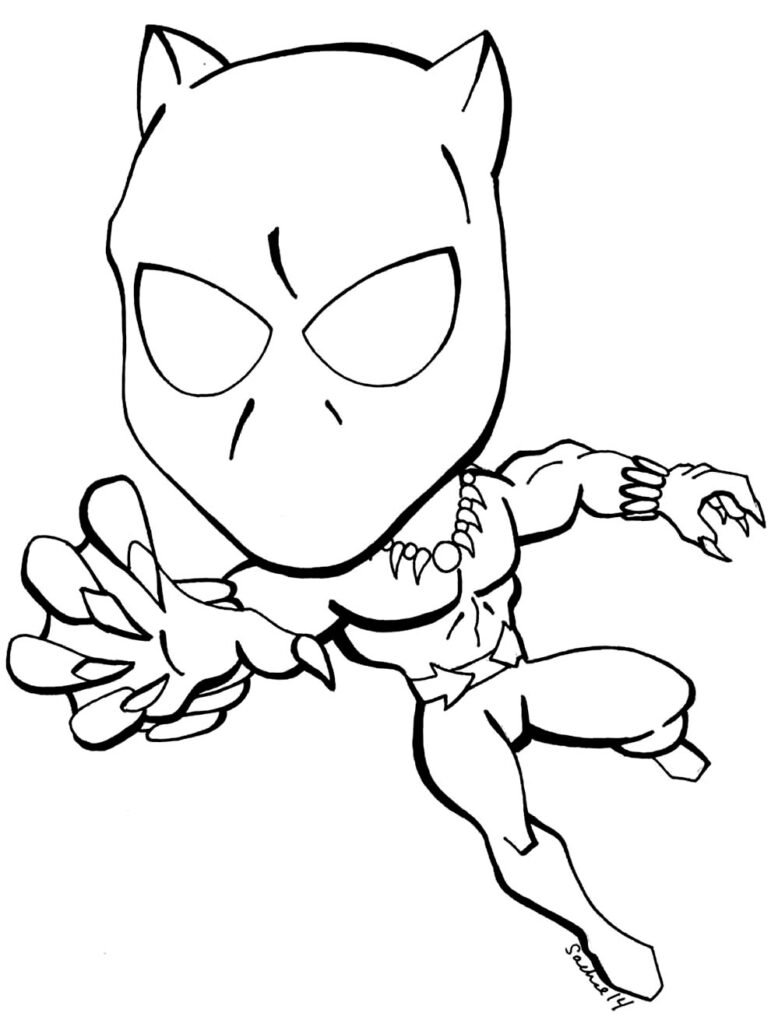 desenho do pantera negra 4