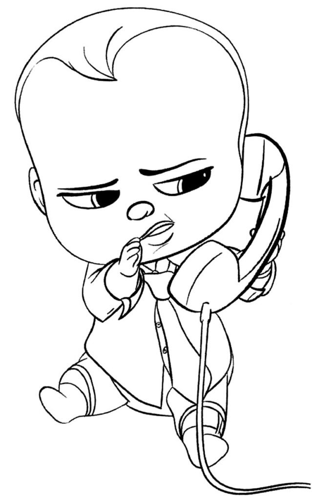 desenho do poderoso chefinho para pintar e colorir 5