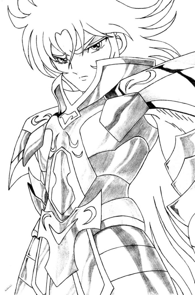 desenho dos cavaleiros do zodiaco 13