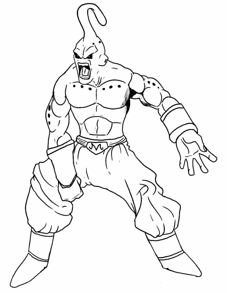 Imprimir para colorir e pintar o desenho Dragon Ball Z - 831