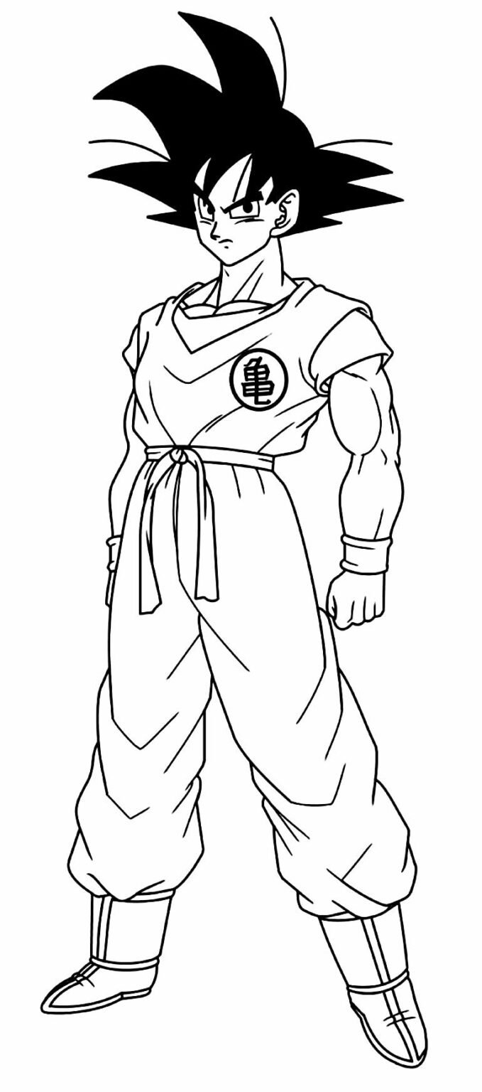 Desenhos do Dragon Ball Z para Colorir e Imprimir