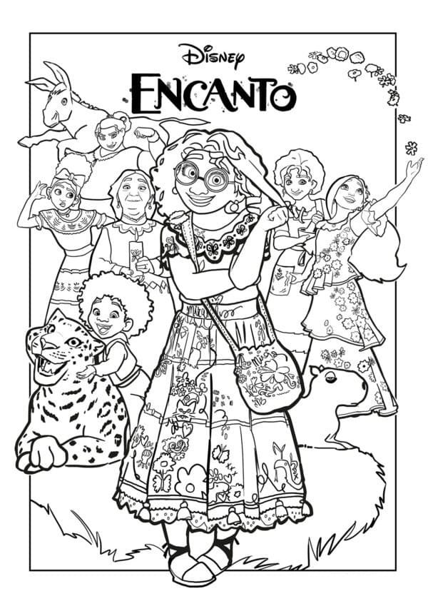 desenho encanto 2 para colorir