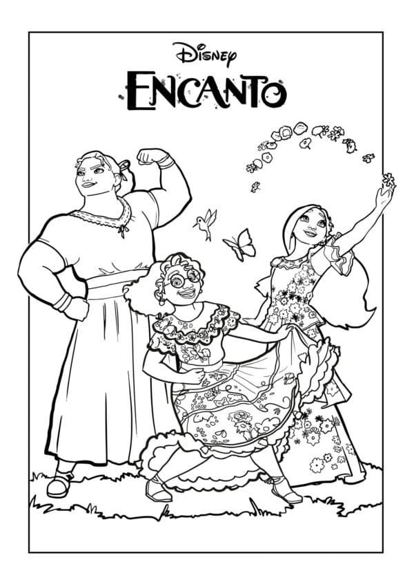desenho encanto 3 para colorir