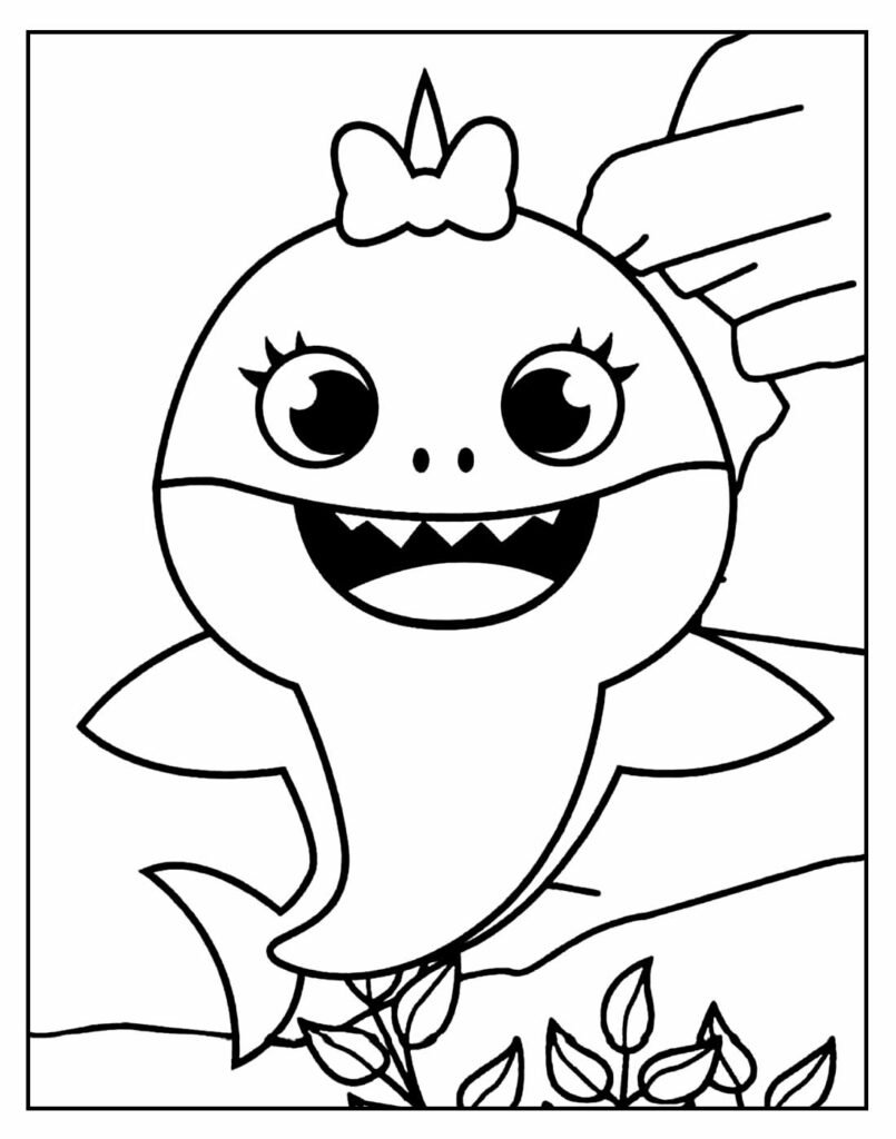 desenho lindo de baby shark 12