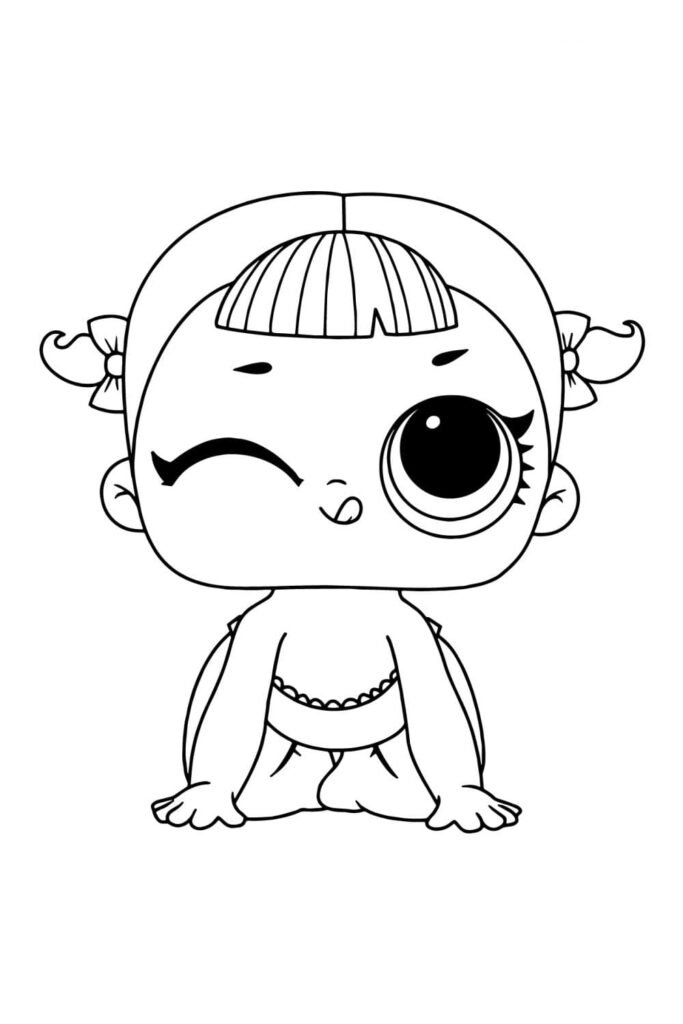 desenho-lol-surprise-bebe-cheerleader-para-colorir