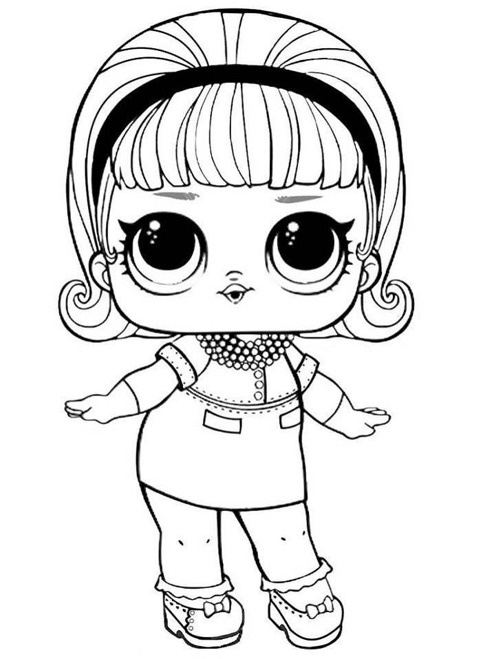 desenho lol surprise para colorir arco