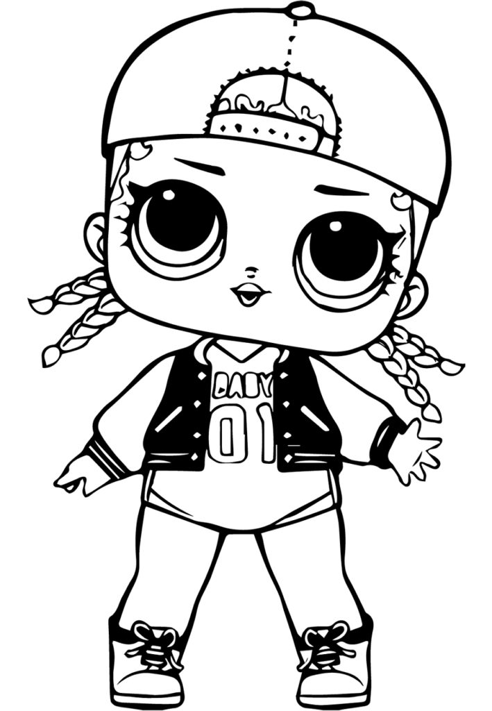 desenho lol surprise para colorir black