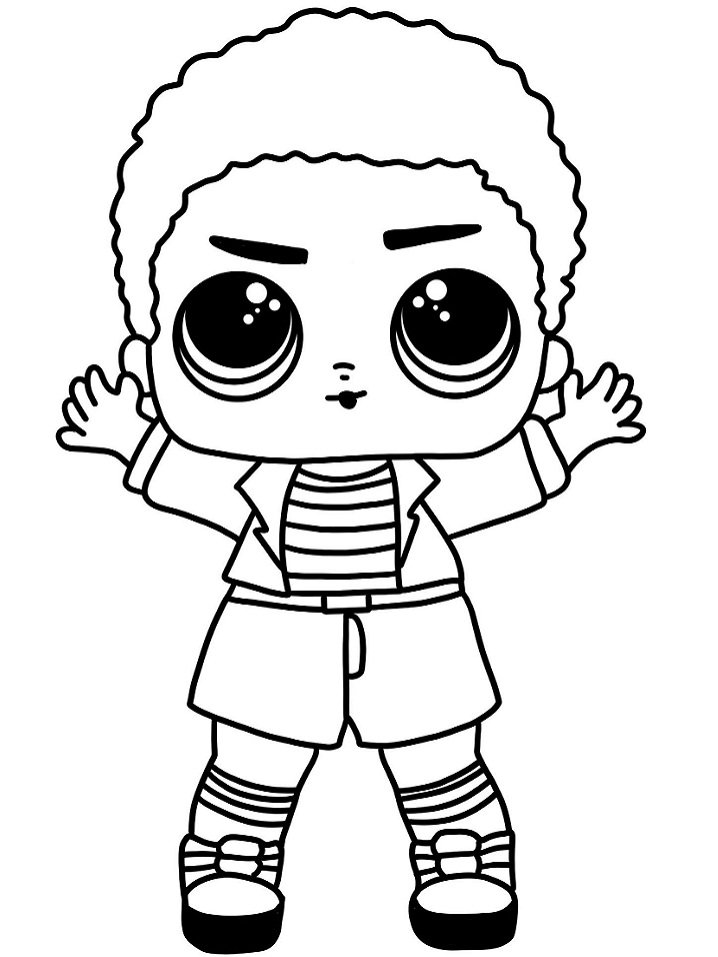 desenho lol surprise para colorir bonita