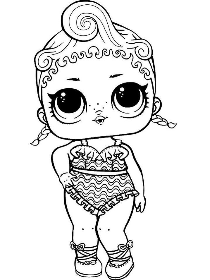 desenho lol surprise para colorir dançarina