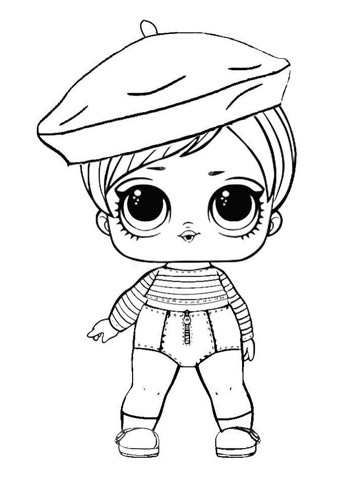 desenho lol surprise para colorir francesa