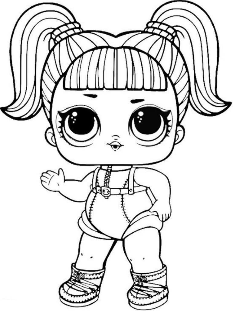desenho lol surprise para colorir glamstronaut-a4