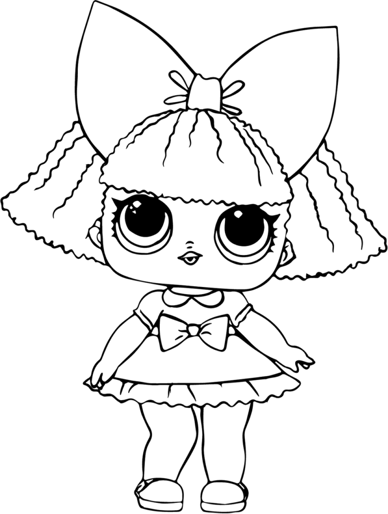 desenho lol surprise para colorir glitter_queen-a4