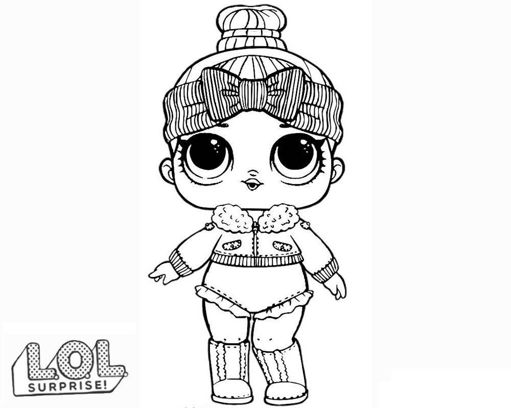 desenho lol surprise para colorir inverno