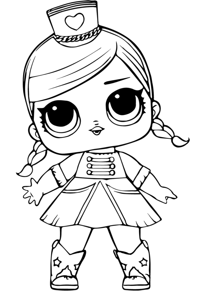 desenho lol surprise para colorir majorette-a4