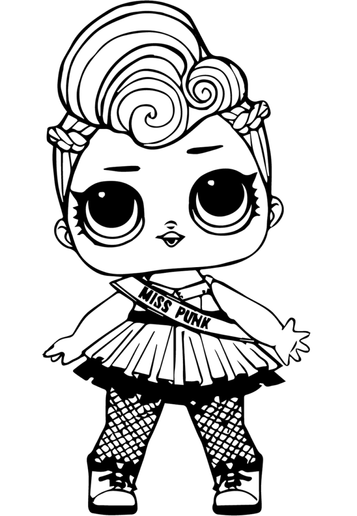 desenho lol surprise para colorir misspunk-a4
