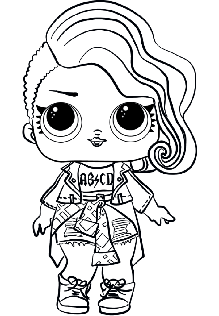 desenho lol surprise roqueira