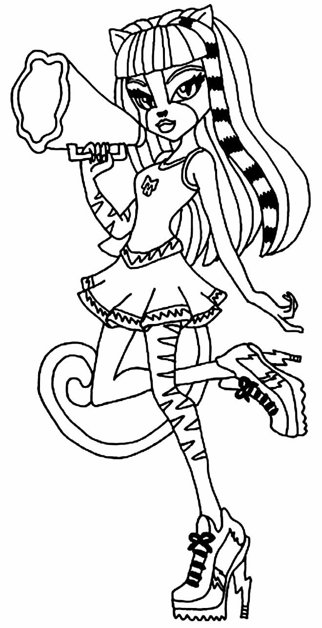 Desenhos da Monster High para Colorir e Imprimir