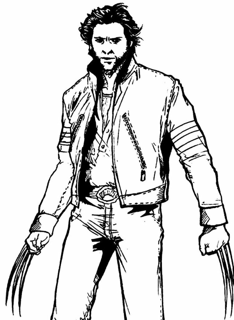 desenho para colorir de wolverine 11
