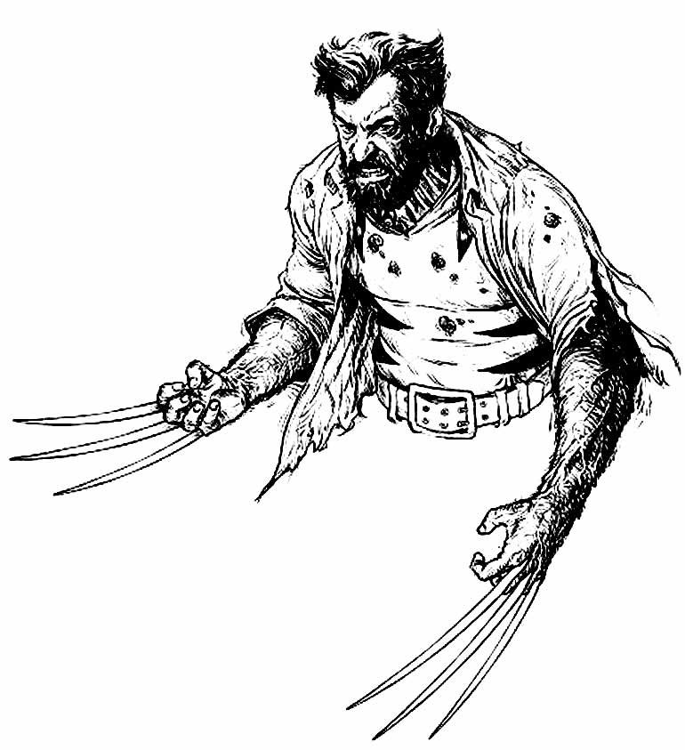 desenho para colorir de wolverine 15 desenho para colorir de wolverine 15