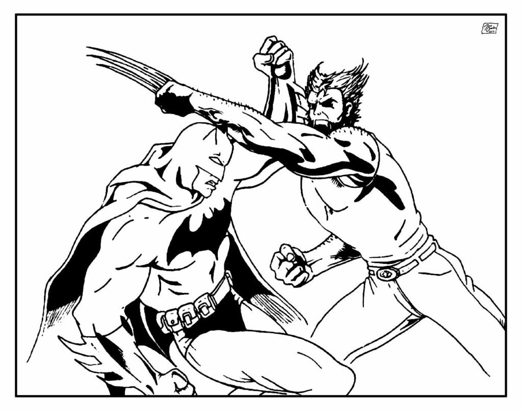 desenho para colorir de wolverine 17